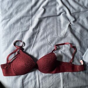 Women's Red Lace Bra
